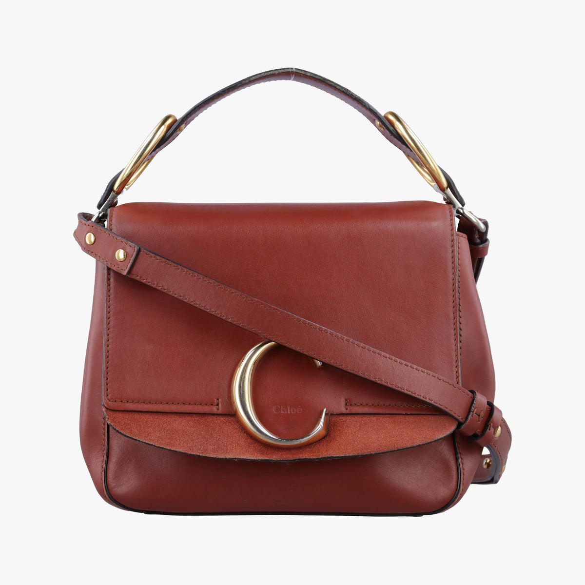 Chloe C Brown Leather 04195665-08クロエC ブラウン レザー 04195665-08