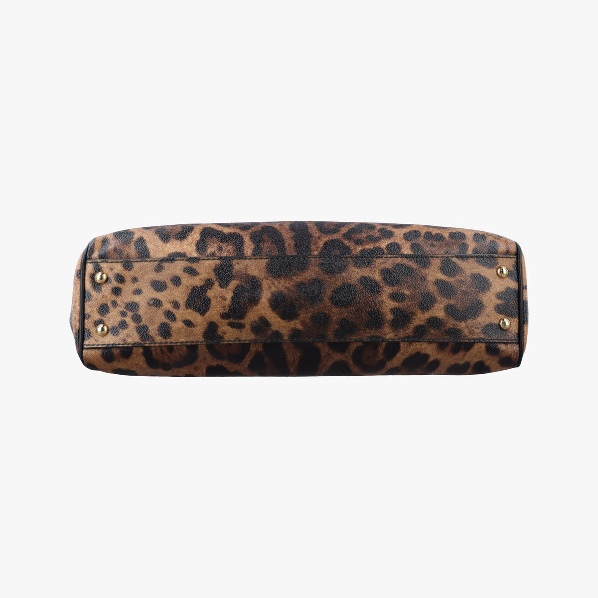 Leopard Print Tote Brown Leather レオパード プリント トート ブラウン レザー