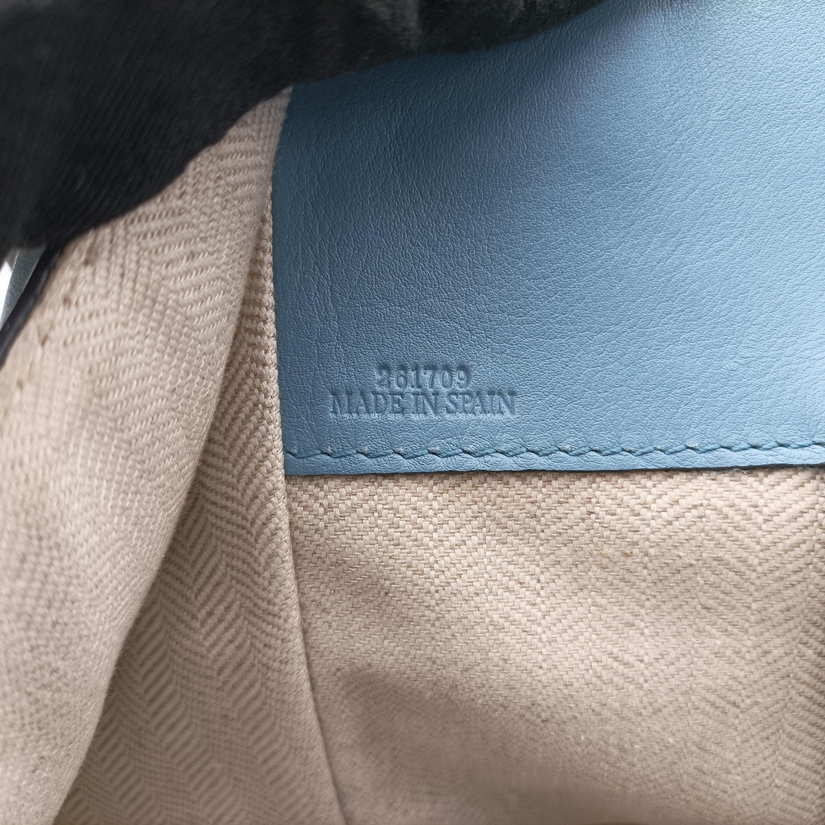 hammock Blue leather 261709ハンモック ブルー レザー 261709