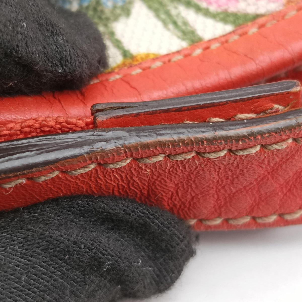 Flora Charmy Multicolour Leather×canvas 272400 F9083012フローラ チャーミー マルチカラー レザー×キャンバス 272400 F9083012
