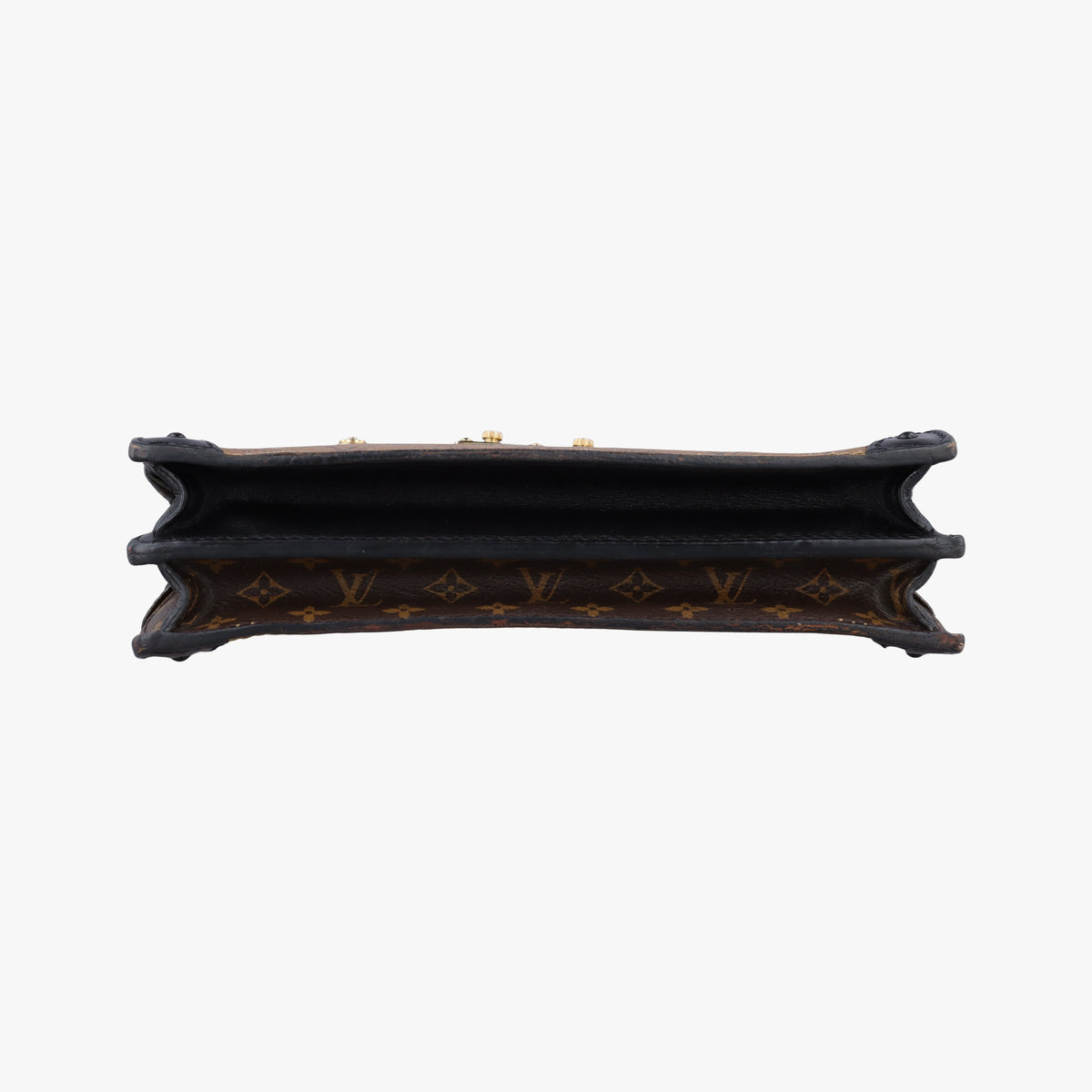Trunk Clutch Brown Monogram canvas x calfskin M43596 IC Chipトランククラッチ モノグラム/ブラウン モノグラム キャンバス×カーフレザー M43596 ICチップ