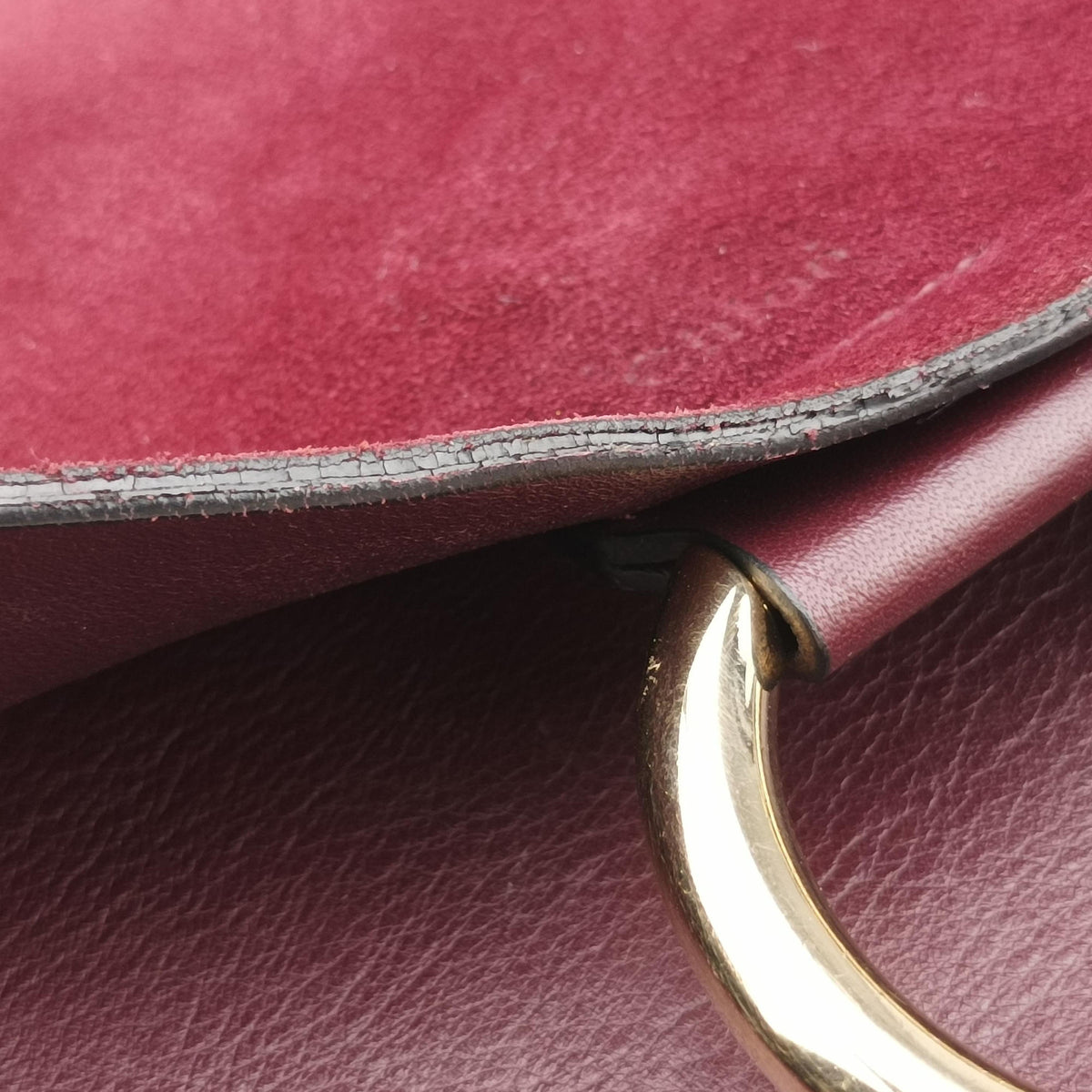 FAYE Burgundy Suede × leather 03165665-04フェイ ワインレッド スエード×レザー 03165665-04
