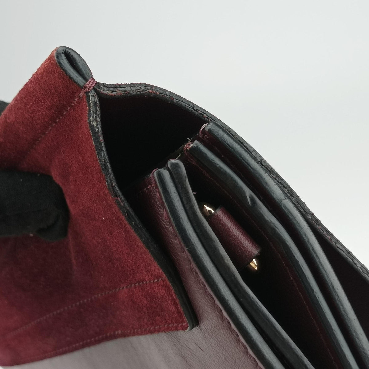 FAYE Burgundy Suede × leather 03165665-04フェイ ワインレッド スエード×レザー 03165665-04