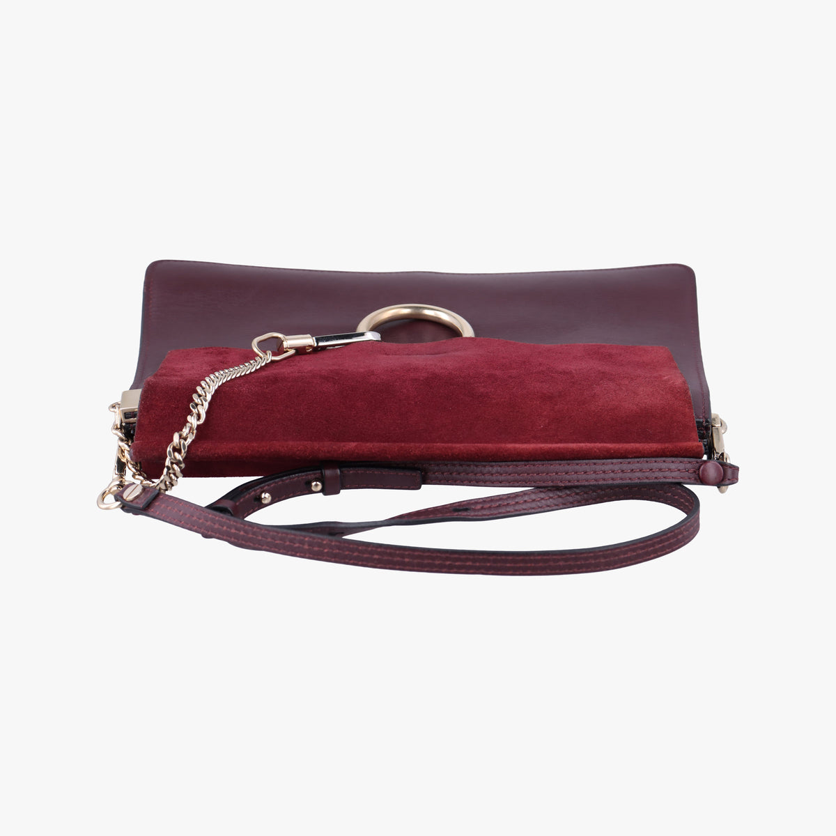 FAYE Burgundy Suede × leather 03165665-04フェイ ワインレッド スエード×レザー 03165665-04