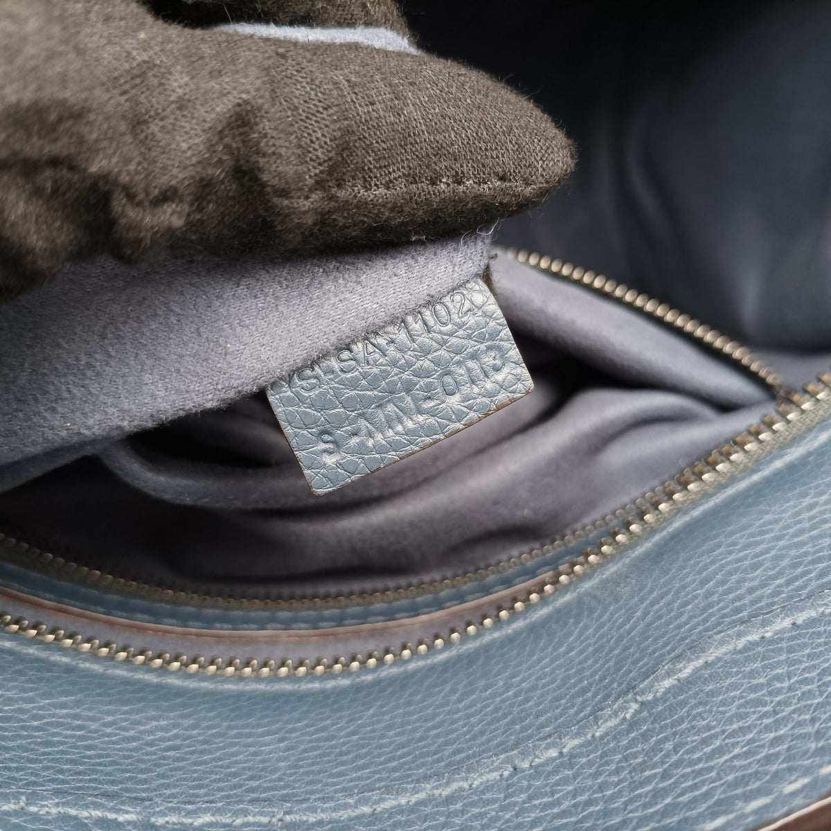 Luggage Mini Shopper Blue Leather S-SA-1102 S-MM-0113ラゲージミニショッパー ブルー レザー S-SA-1102 S-MM-0113