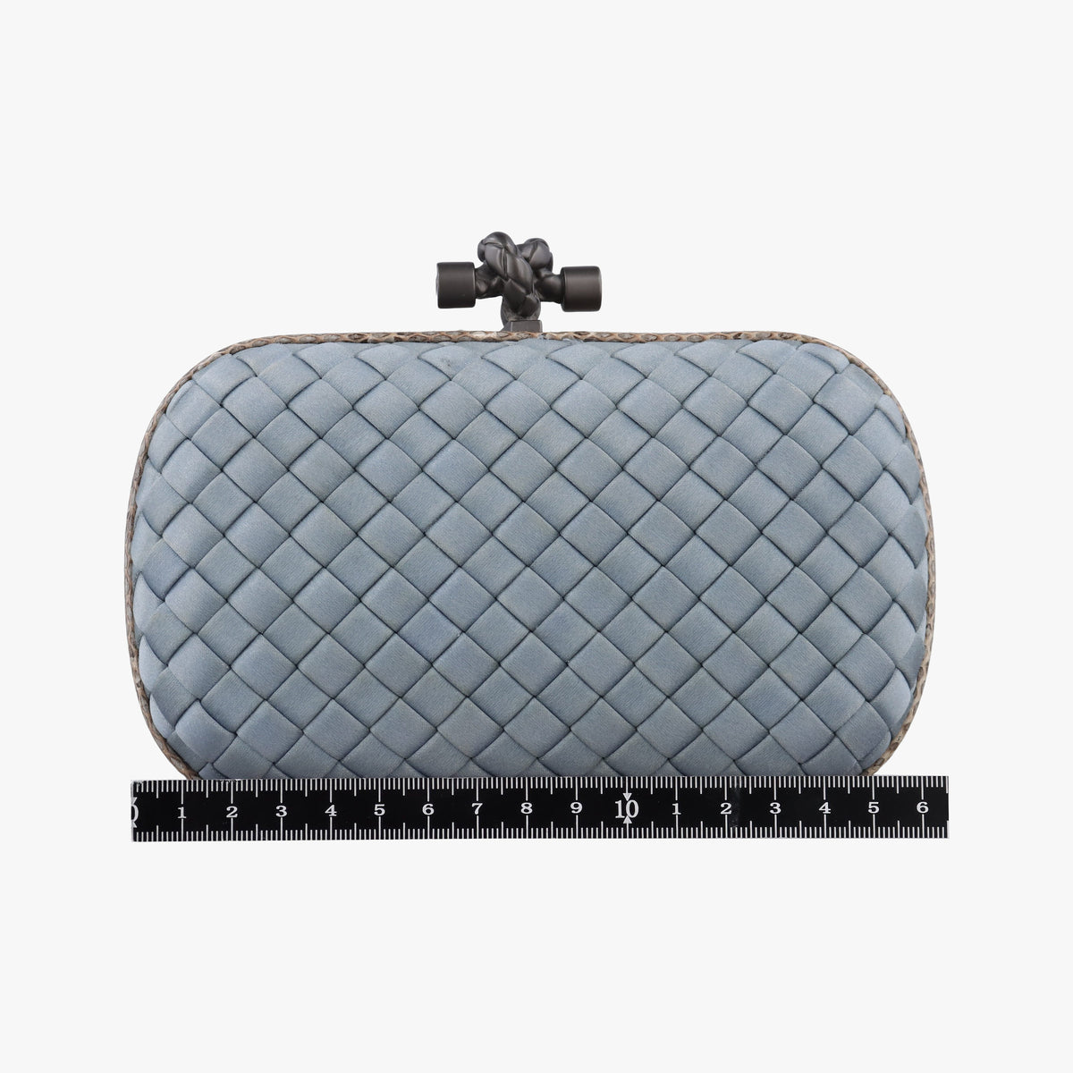 Knot Intrecciato Blue Satin×Python IC Chipノット イントレチャート ブルー サテン×パイソン ICチップ