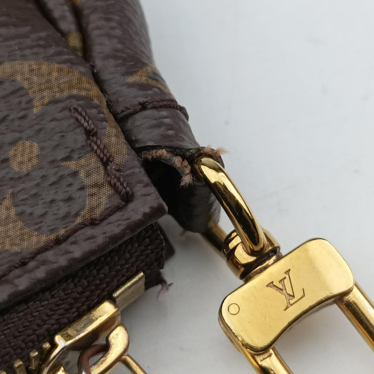 MULTI POCHETTE ACCESSOIRES MARRON×ROSE CLAIRE Monogram Canvas M44840 DR4149ミュルティポシェットアクセソワール マロン×ローズ クレール モノグラムキャンバス M44840 DR4149