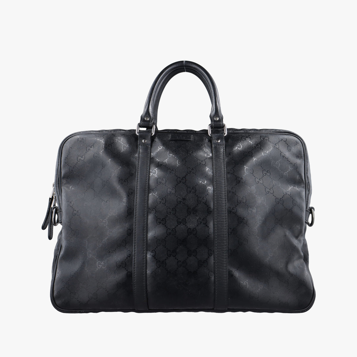 GG Imprime Briefcase Black PVC coated canvas 201480 B011081594GGインプリメ ブリーフケース ブラック PVCコーティングキャンバス 201480 B011081594