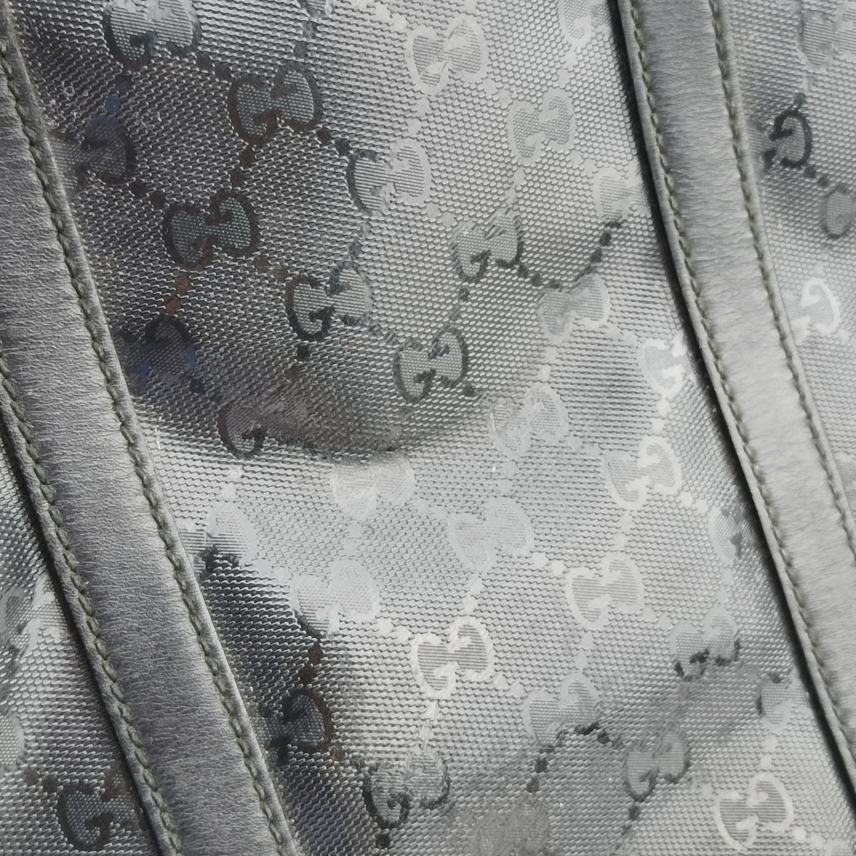 GG Imprime Briefcase Black PVC coated canvas 201480 B011081594GGインプリメ ブリーフケース ブラック PVCコーティングキャンバス 201480 B011081594