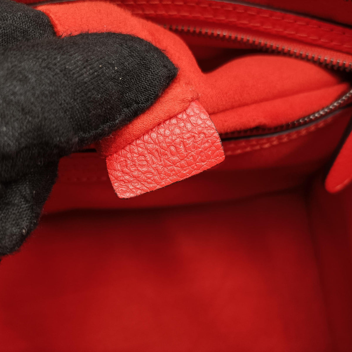 Luggage Mini Shopper Red Leather F-SN-0172 S-CU-0182ラゲージミニショッパー レッド レザー F-SN-0172 S-CU-0182