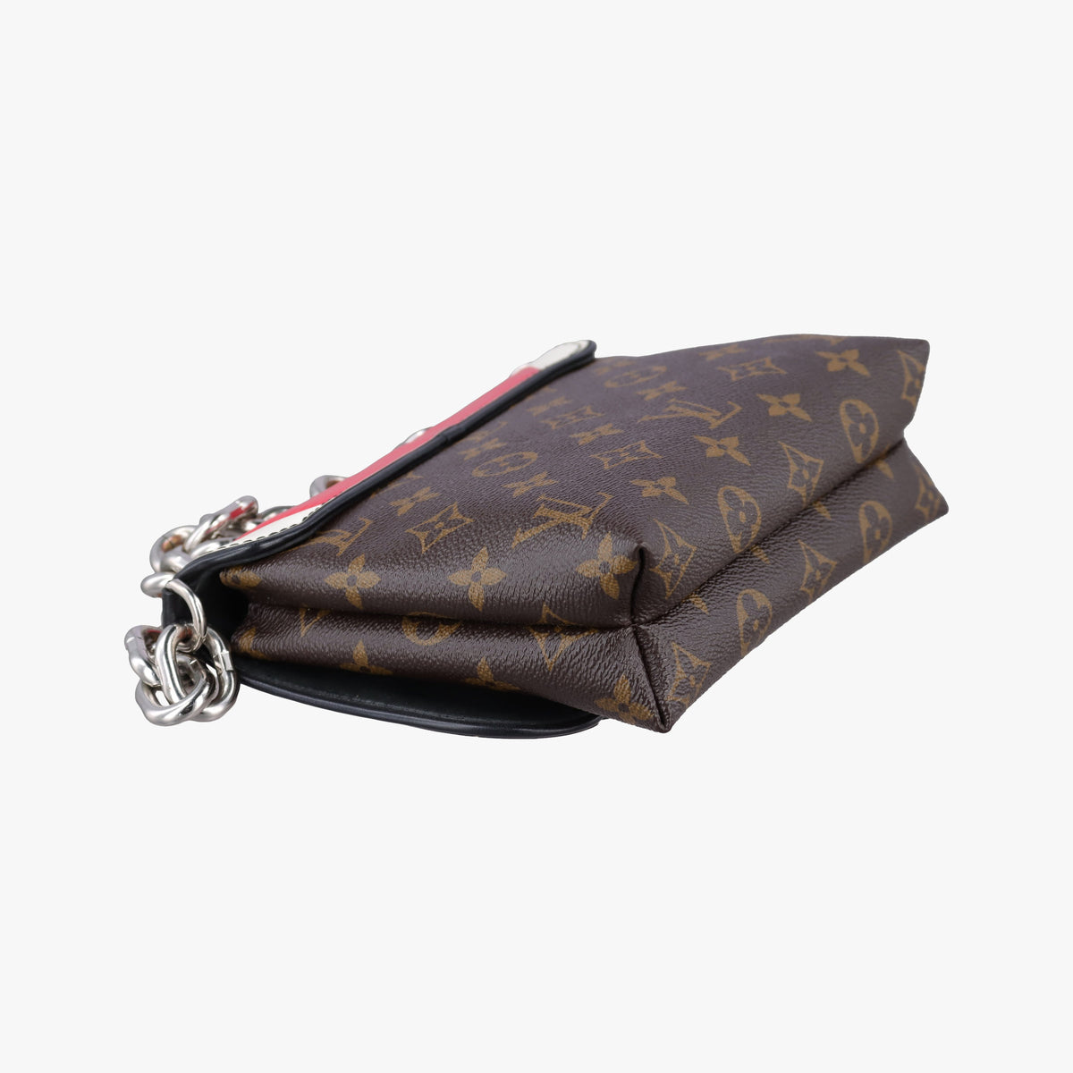 Pochette Kabuki Mask Red × Brown Monogram Canvas × Epi Leather M43527 DU3177 IC Chipポシェット カブキ マスク カブキマスクプリント / レッド × ブラウン モノグラムキャンバス × エピレザー M43527 DU3177 ICチップ