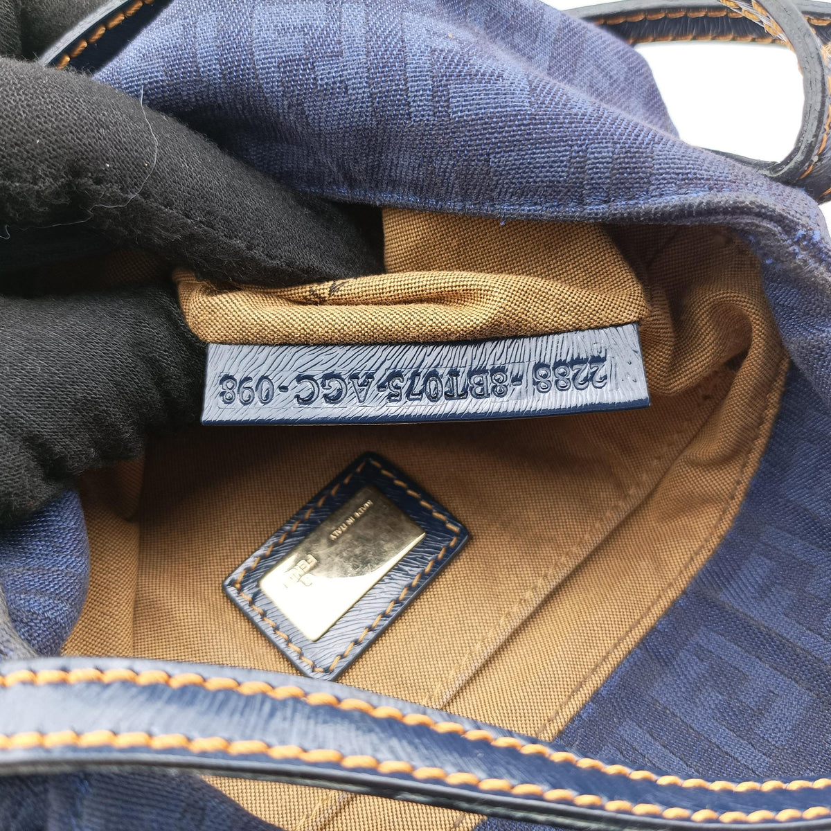 Zucchino Blue Canvas 8BT075 2288-8BT075-AGC-098ズッキーノ柄 ブルー キャンバス 8BT075 2288-8BT075-AGC-098