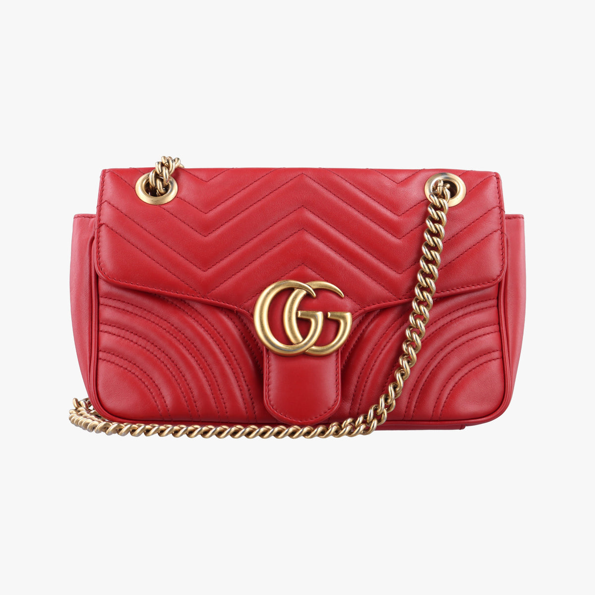 GG Marmont Red Leather 443497 B022040149GGマーモント レッド レザー 443497 B022040149