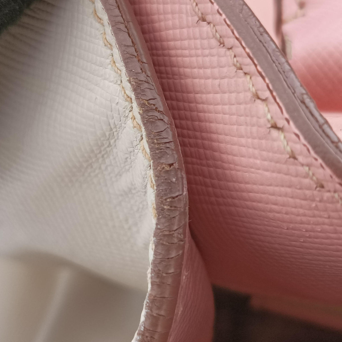 Galleria Pink×White SAFFIANO Leather BN2438 7/A 165ガレリア ピンク×ホワイト サフィアーノレザー BN2438 7/A 165