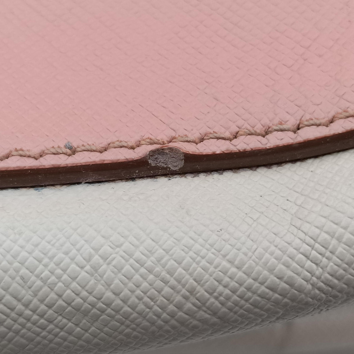 Galleria Pink×White SAFFIANO Leather BN2438 7/A 165ガレリア ピンク×ホワイト サフィアーノレザー BN2438 7/A 165