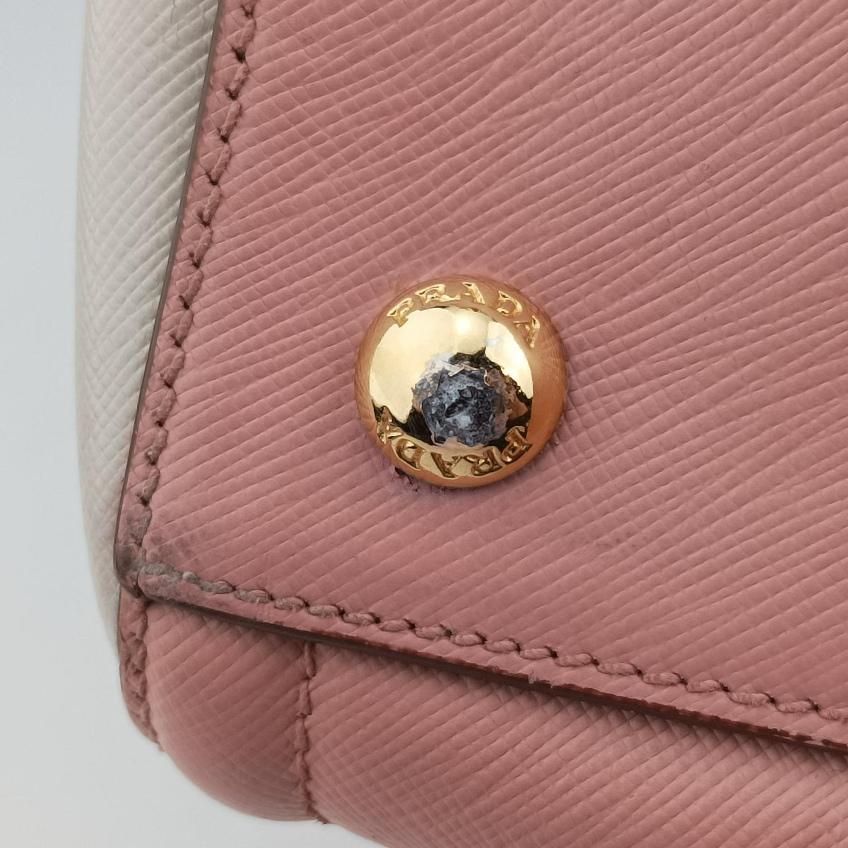 Galleria Pink×White SAFFIANO Leather BN2438 7/A 165ガレリア ピンク×ホワイト サフィアーノレザー BN2438 7/A 165