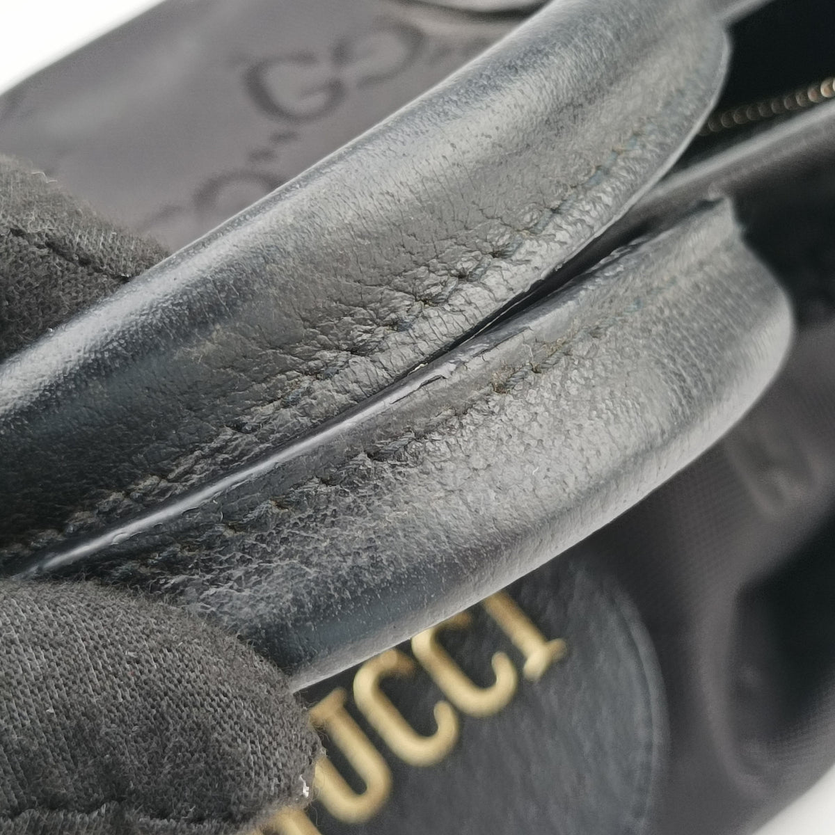 OFF THE GRID Black nylon×Leather 630353 E032844785オフ ザ グリッド ブラック ナイロン×レザー 630353 E032844785