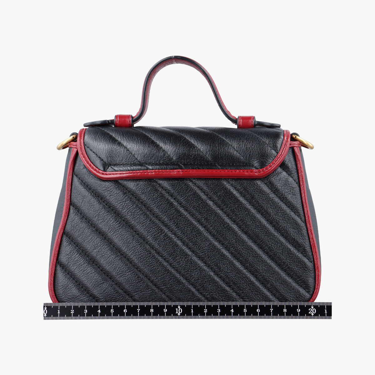 GG Marmont Black×Red Leather 583571 I028671022GGマーモント ブラック×レッド レザー 583571 I028671022