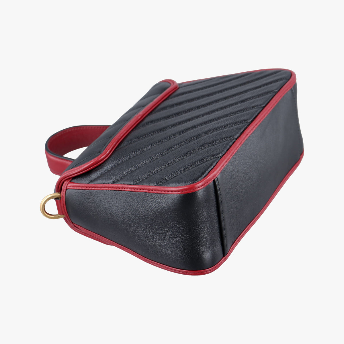 GG Marmont Black×Red Leather 583571 I028671022GGマーモント ブラック×レッド レザー 583571 I028671022