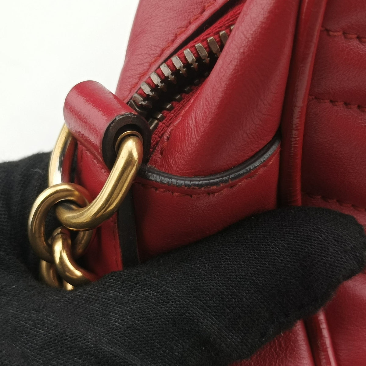 GG Marmont Red Leather 447632 D024006606GGマーモント レッド レザー 447632 D024006606