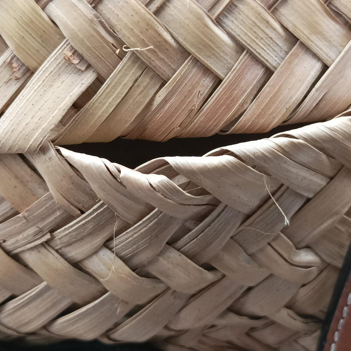 basket Beige×Brown Leather × Raffia 411852バスケット ベージュ×ブラウン レザー x ラフィア 411852