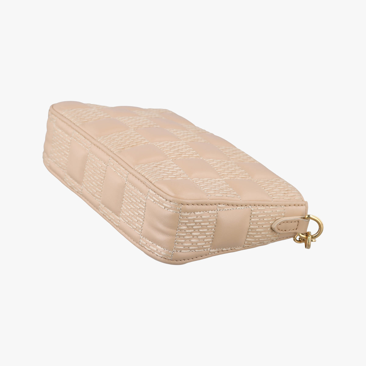 Pochette Troca Damier Giant Beige Lambskin M59048 IC Chipポシェット トロカ ダミエ ジャイアント ベージュ ラムスキン M59048 ICチップ