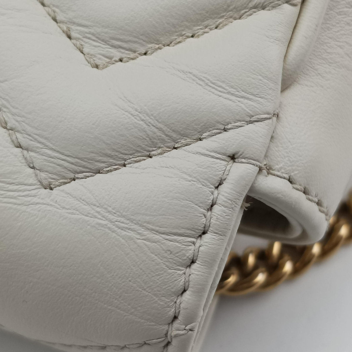 GG Marmont White Leather 476438 GGマーモント ホワイト レザー 476438