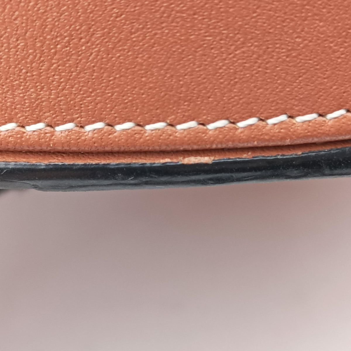 Heel Pouch Brown Leather 101939ヒールポーチ ブラウン レザー 101939