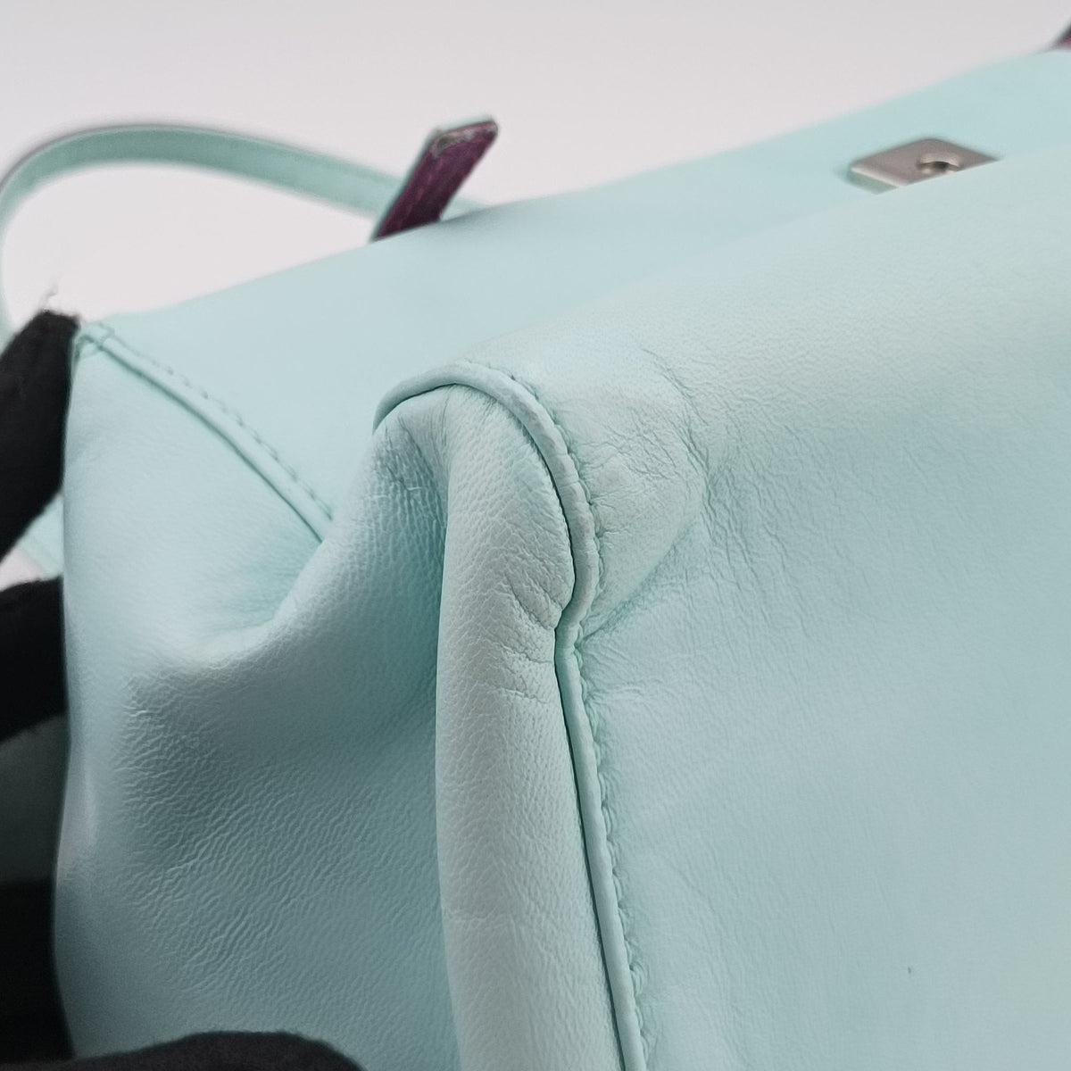 Bento box Blue x Purple Leather 26790 2394/26790/018ベントーボックス ブルー x パープル レザー 26790 2394/26790/018