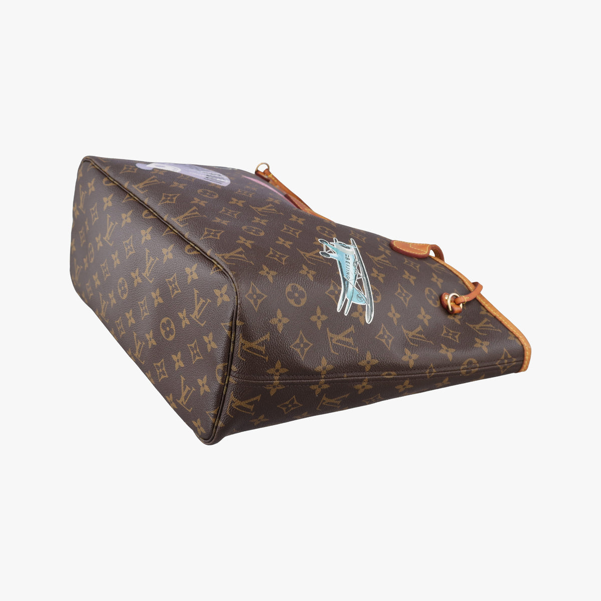 Neverfull MM brown×multicolor Monogram Canvas SF3107 IC ChipネヴァーフルMM モノグラム/ブラウン×マルチカラー モノグラムキャンバス SF3107 ICチップ