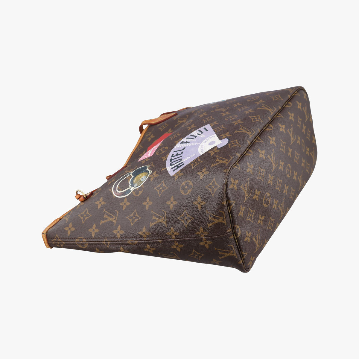 Neverfull MM brown×multicolor Monogram Canvas SF3107 IC ChipネヴァーフルMM モノグラム/ブラウン×マルチカラー モノグラムキャンバス SF3107 ICチップ