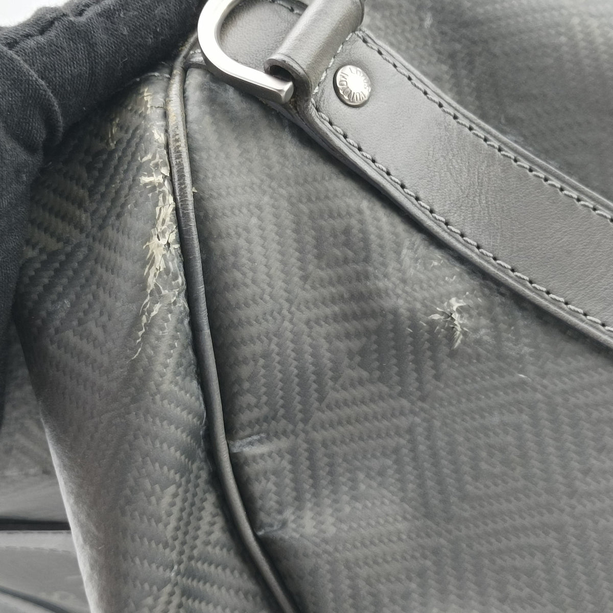 Keepall Bandouliere 45 Gray Damier Carbon N41323 Lot number unknownキーポルバンドリエール45 グレー ダミエカーボン N41323 製番不明