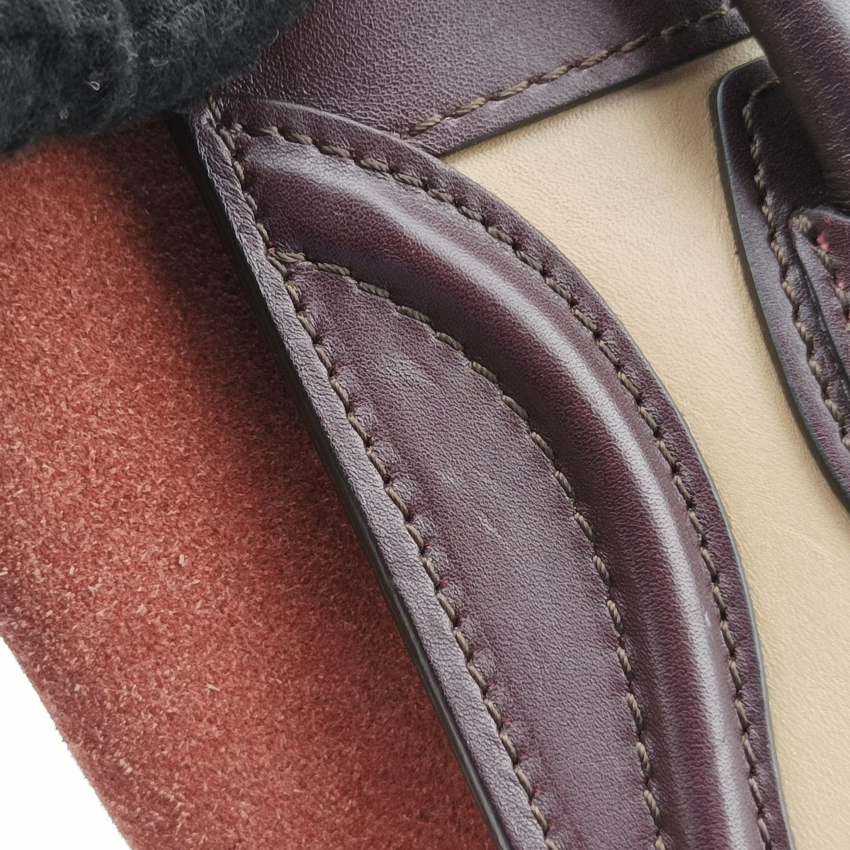 luggage nano shopper Beige×brown Leather×Suede S-CU-0122ラゲージナノショッパー ベージュ×ブラウン レザー×スエード S-CU-0122