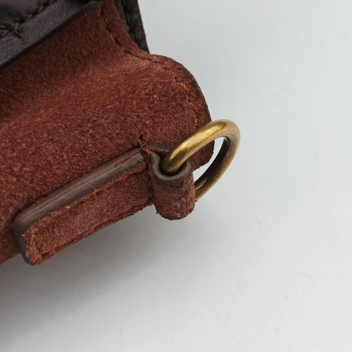 luggage nano shopper Beige×brown Leather×Suede S-CU-0122ラゲージナノショッパー ベージュ×ブラウン レザー×スエード S-CU-0122