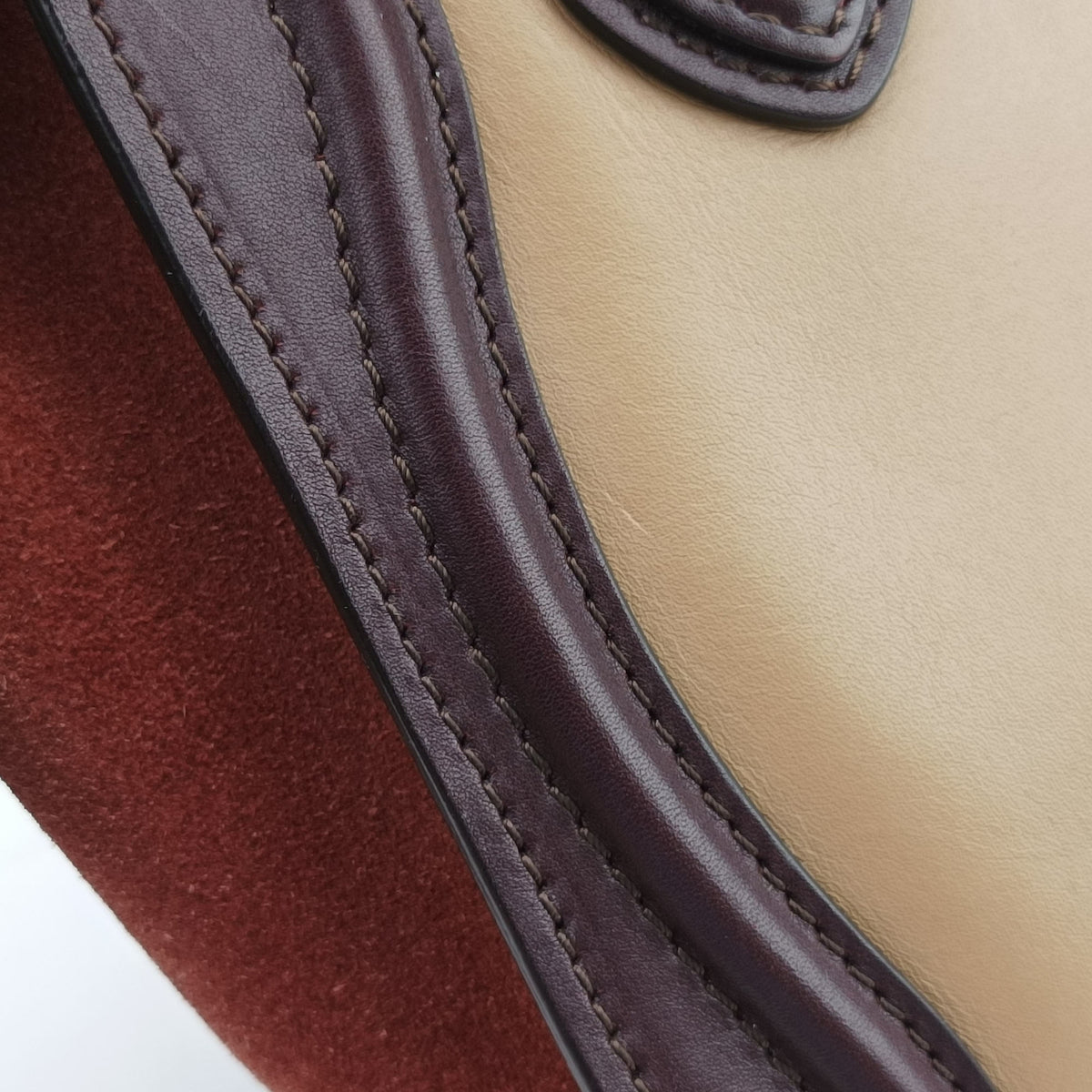 luggage nano shopper Beige×brown Leather×Suede S-CU-0122ラゲージナノショッパー ベージュ×ブラウン レザー×スエード S-CU-0122