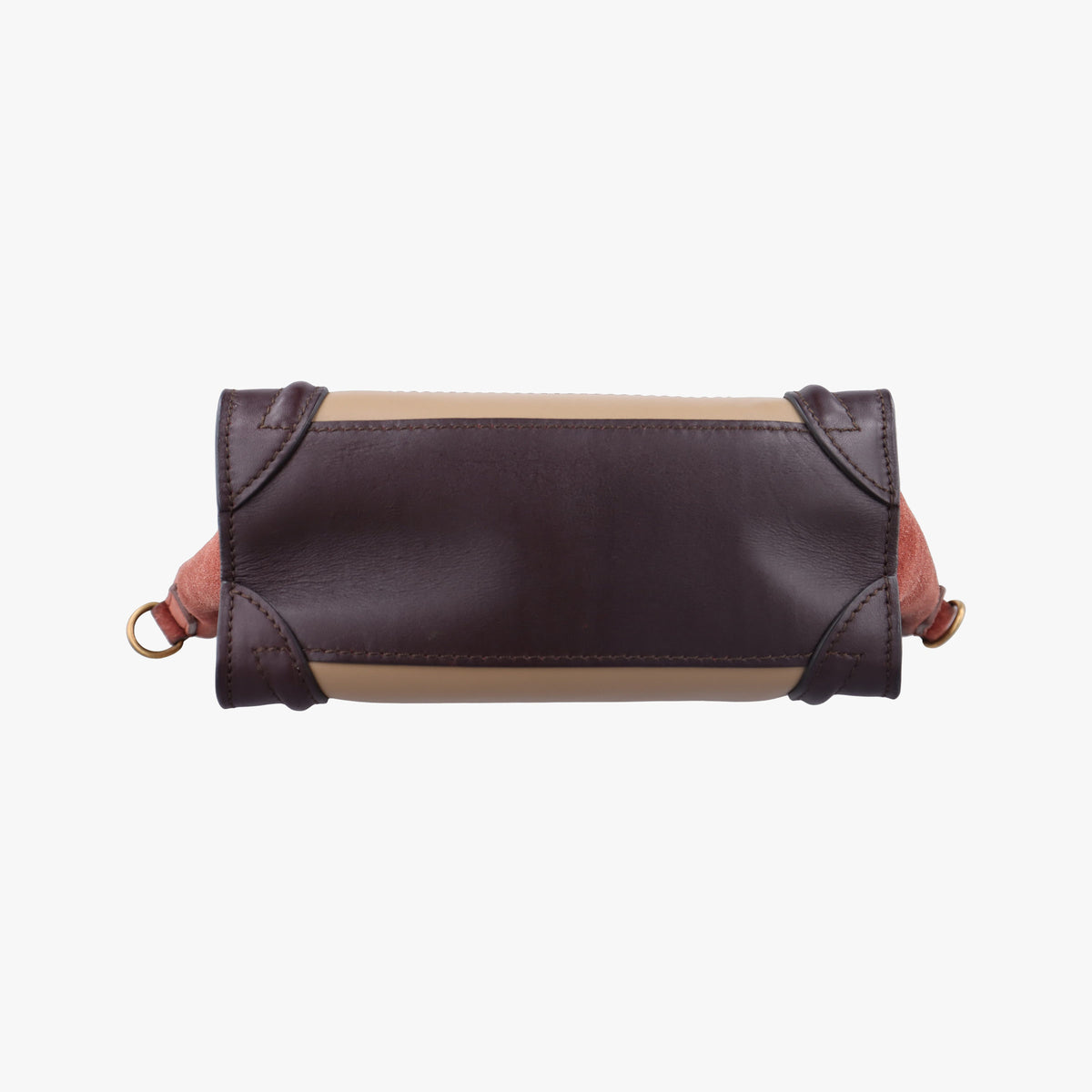 luggage nano shopper Beige×brown Leather×Suede S-CU-0122ラゲージナノショッパー ベージュ×ブラウン レザー×スエード S-CU-0122