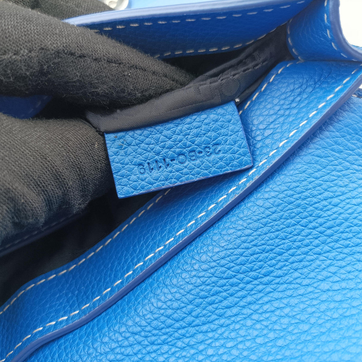 Saddle Blue × Gray leather 23-BO-1119サドル ブルー × グレー レザー 23-BO-1119