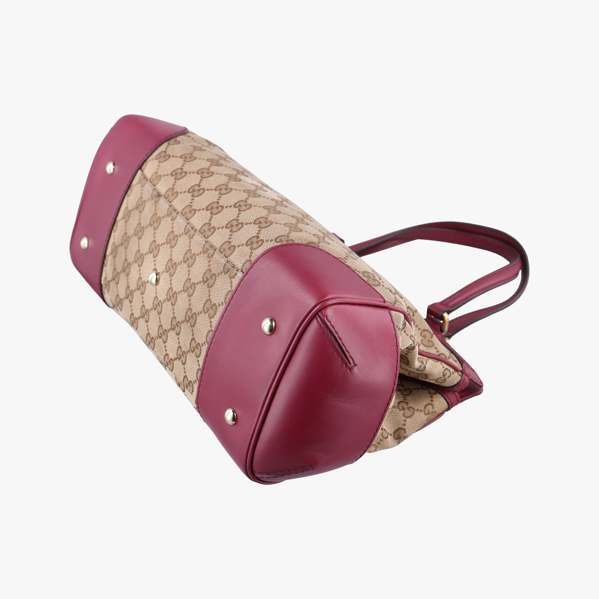 Guccissima Mayfair beige×rose red canvas×leather 257063 I9390936グッチシマ メイフェア ベージュ×ローズレッド キャンバス×レザー 257063 I9390936