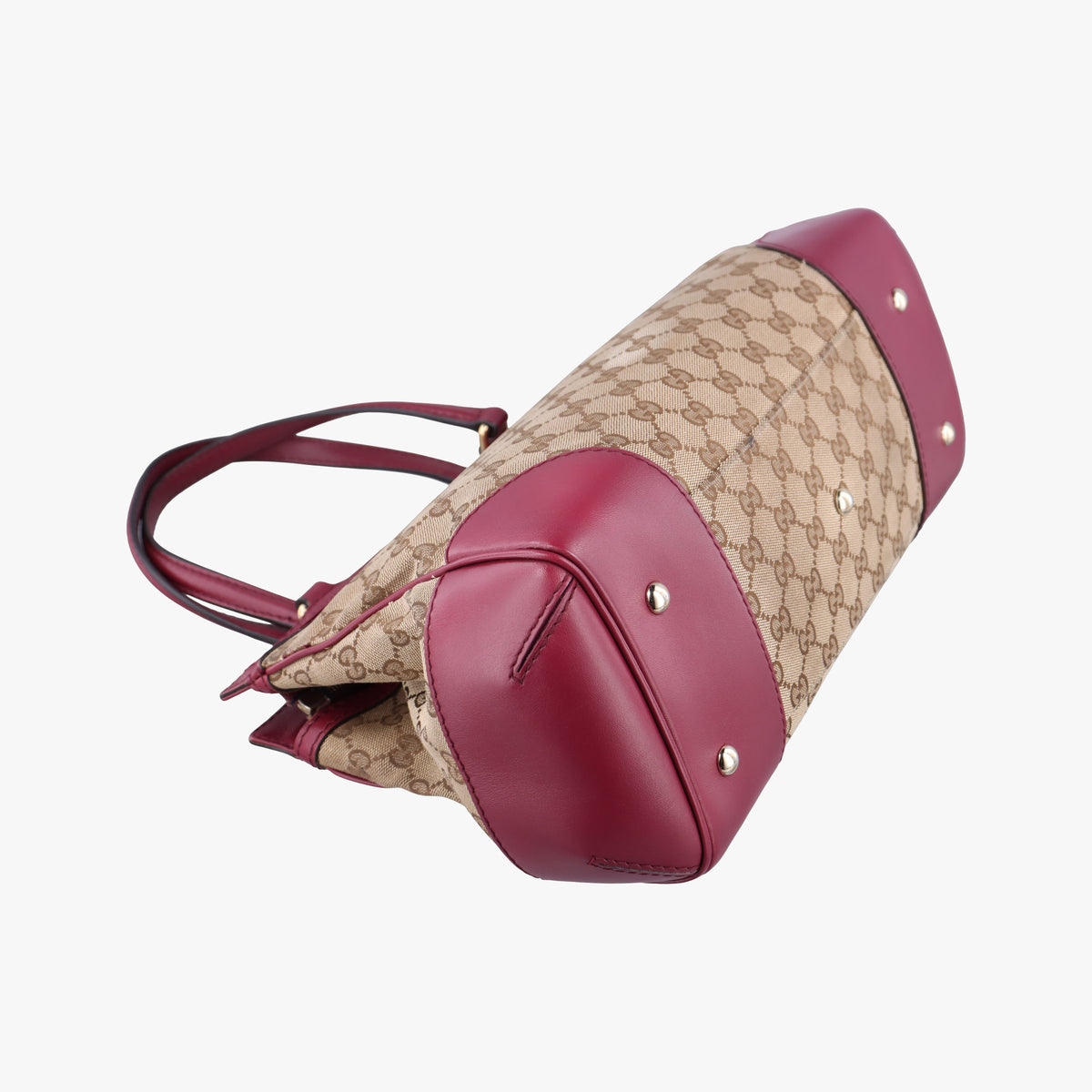 Guccissima Mayfair beige×rose red canvas×leather 257063 I9390936グッチシマ メイフェア ベージュ×ローズレッド キャンバス×レザー 257063 I9390936