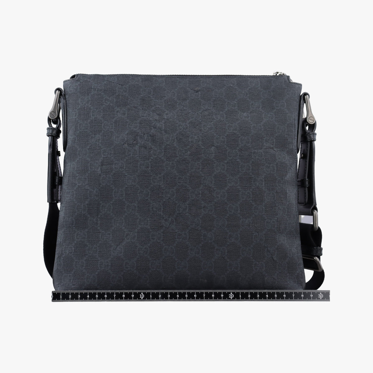 GG Supreme Black PVC coated canvas×Leather 322279 E018861204GGスプリーム ブラック PVCコーティングキャンバス×レザー 322279 E018861204