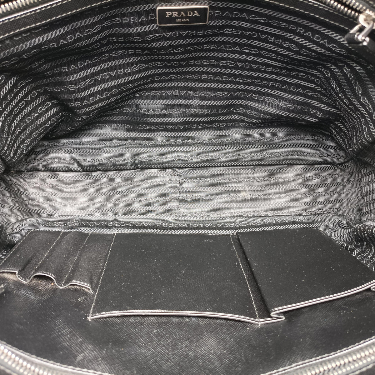 business bag briefcase Black SAFFIANO Leather 2VE363 173 31/Sビジネスバッグ ブリーフケース ブラック サフィアーノレザー 2VE363 173 31/S