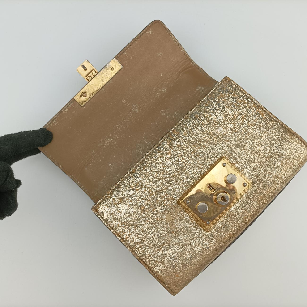 Padlock Golden PVC coated canvas 409487 H019254000パドロック ゴールド PVCコーティングキャンバス 409487 H019254000