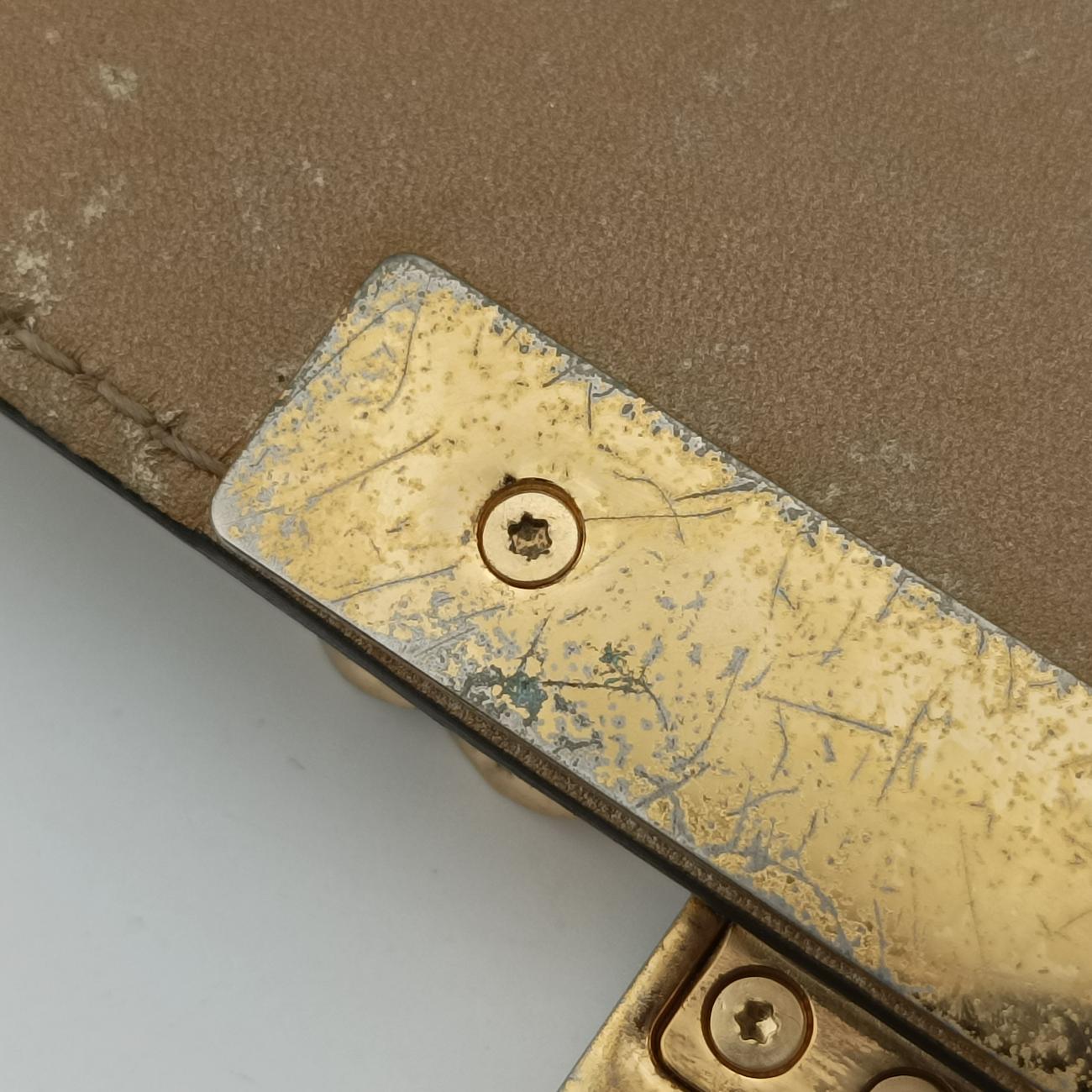 Padlock Golden PVC coated canvas 409487 H019254000パドロック ゴールド PVCコーティングキャンバス 409487 H019254000