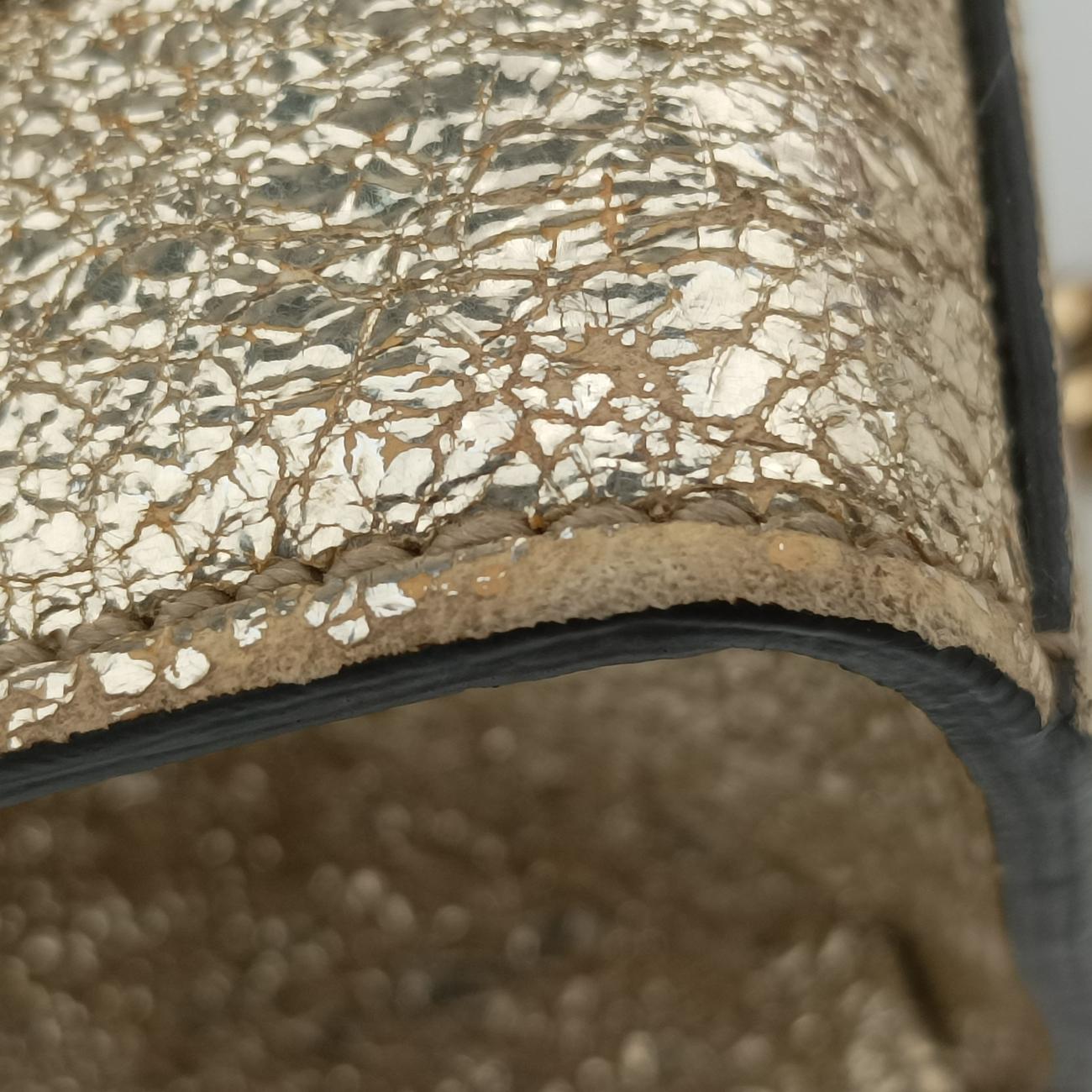 Padlock Golden PVC coated canvas 409487 H019254000パドロック ゴールド PVCコーティングキャンバス 409487 H019254000