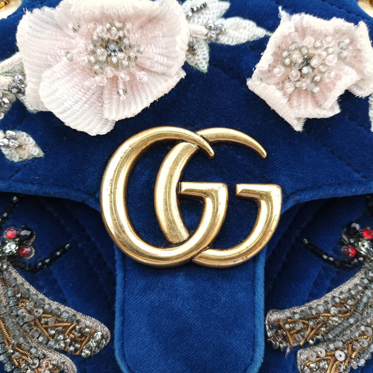 GG MarmontBluevelour446744H022329426GGマーモントブルーベロア446744H022329426