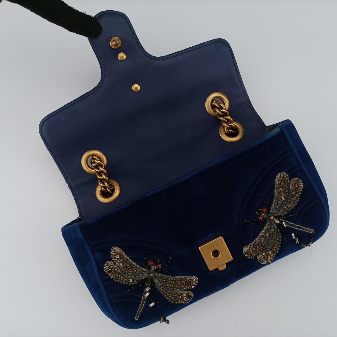 GG MarmontBluevelour446744H022329426GGマーモントブルーベロア446744H022329426