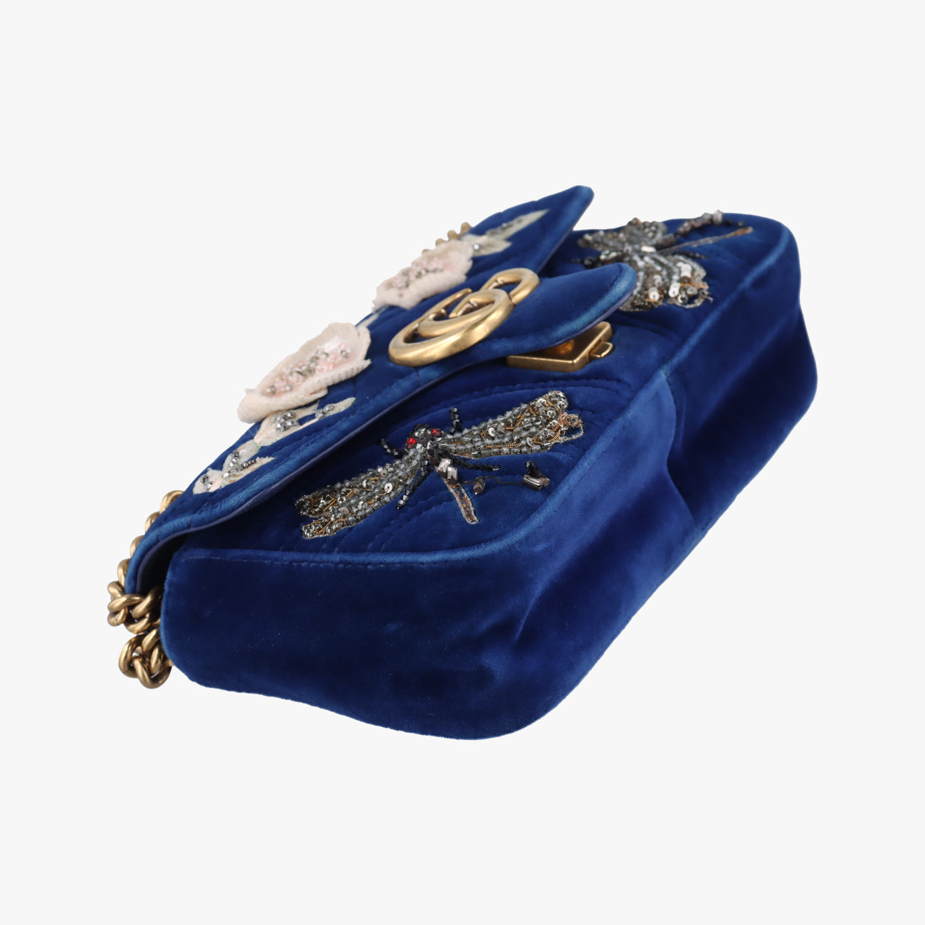 GG MarmontBluevelour446744H022329426GGマーモントブルーベロア446744H022329426