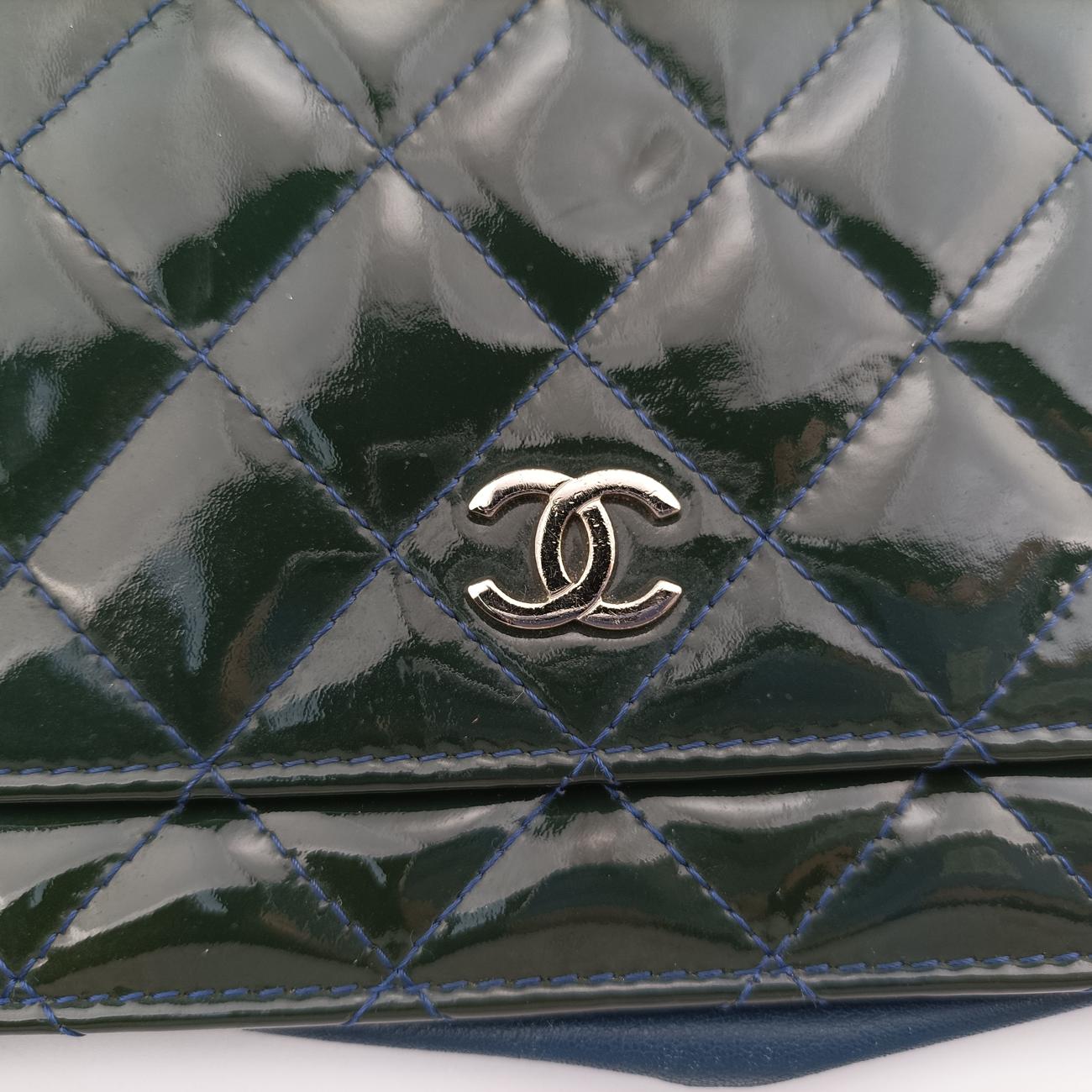 Matelasse coco markNavyPatent LeatherA3381414366109マトラッセ ココマークネイビーパテントA3381414366109