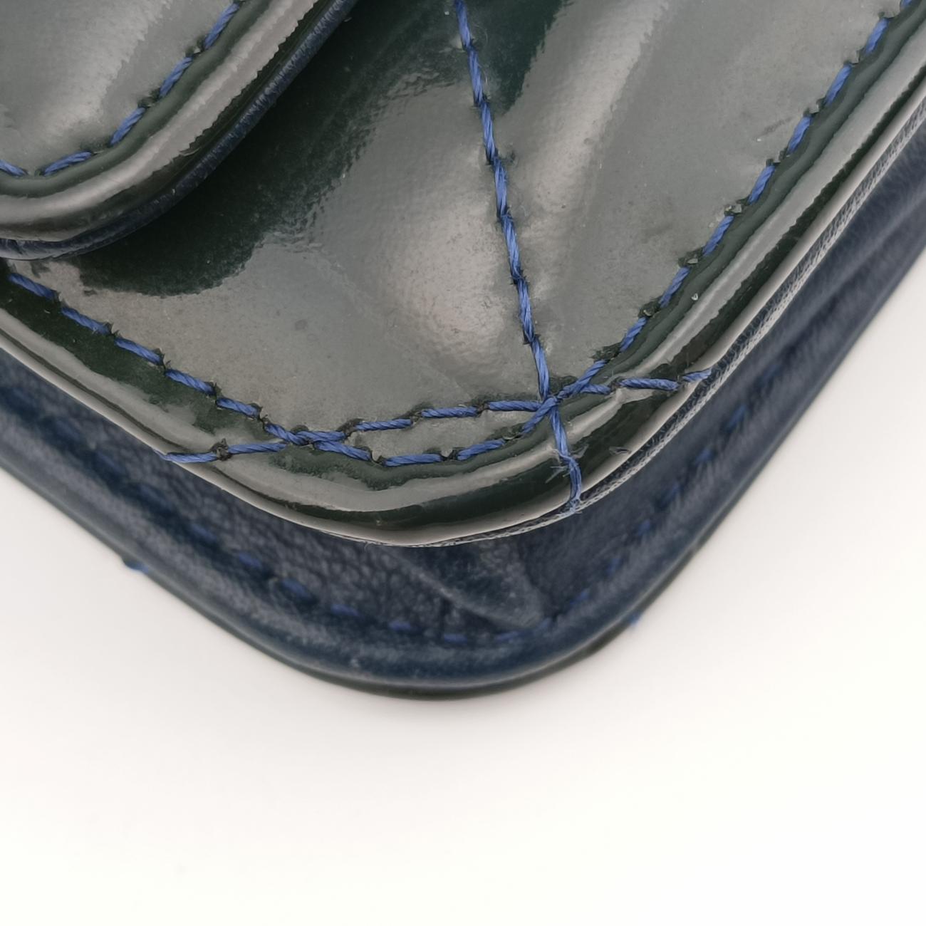 Matelasse coco markNavyPatent LeatherA3381414366109マトラッセ ココマークネイビーパテントA3381414366109