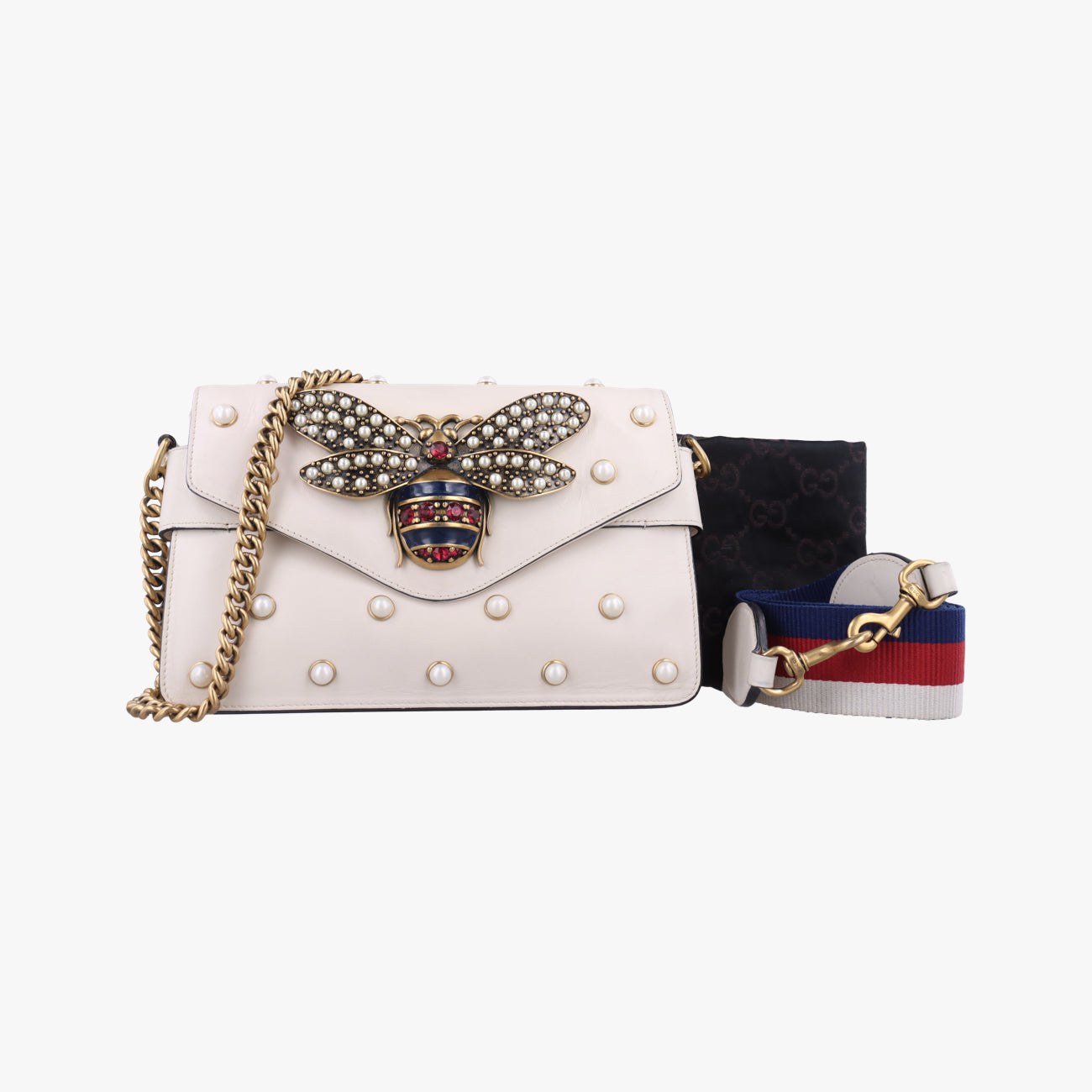 Broadway Pearl BeeWhiteLeather453778C022494602ブロードウェイ パール ビーホワイトレザー453778C022494602